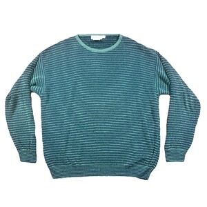 Ermenegildo Zegna Men's 52/L Pullover Sweaters Birds Eye Geometric Made In Italy